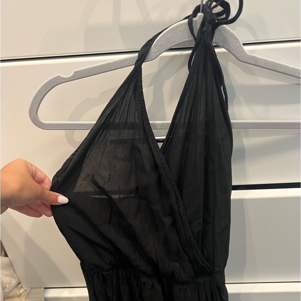 Lulus black halter jumpsuit